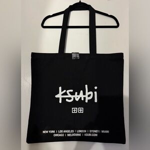 Ksubi Tote Bag Black Large NWT
